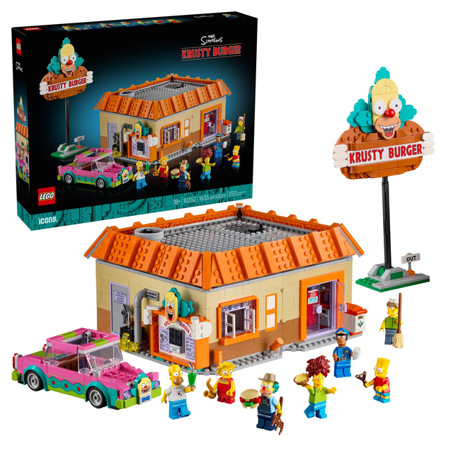 LEGO 10352 Icons The Simpsons Krusty Burger