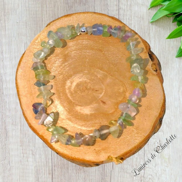 Bracelet "Fluorite" - Baroque - BR-224