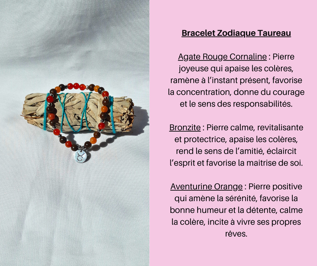 185- Bracelet Zodiaque Taureau