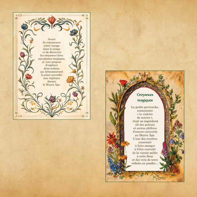 Plantes magiques du Moyen Âge