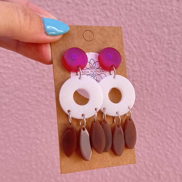 Brincos Boho coloridos