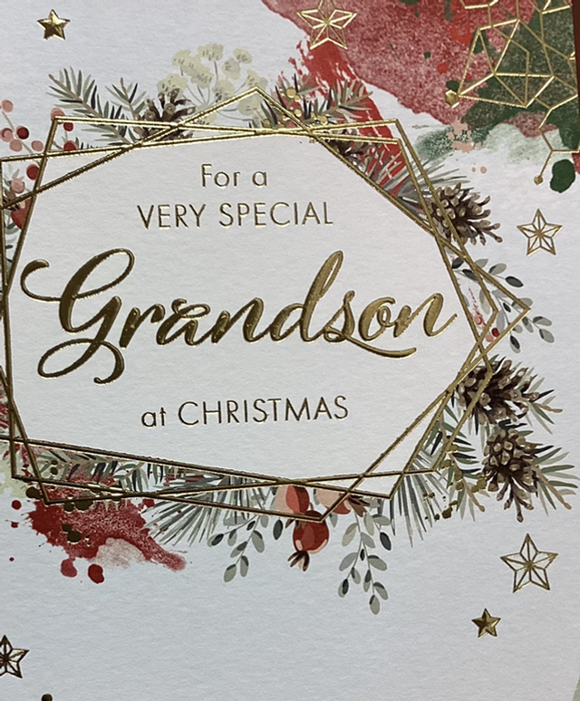 Christmas Grandson (Pinecones) WW