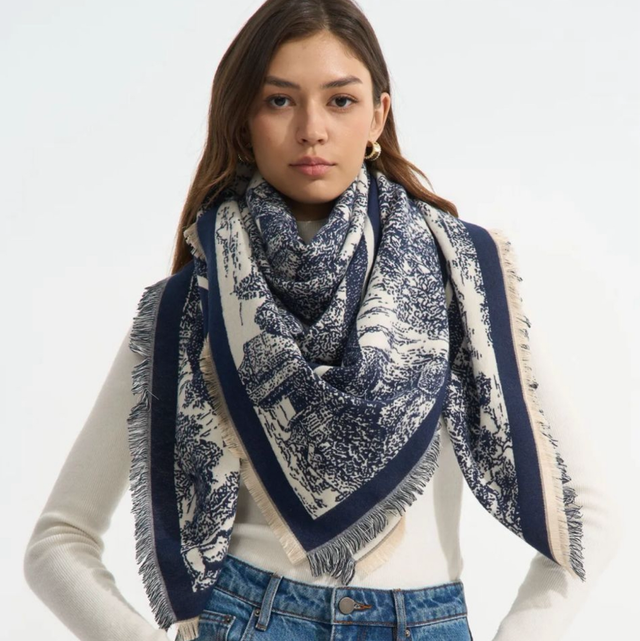 Sjaal Didi marine