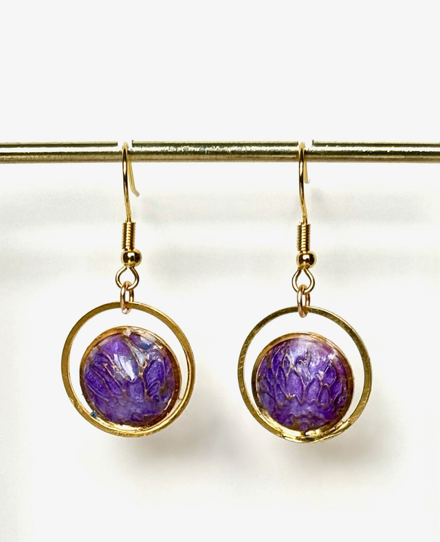 Boucles "Fleur cosmique" 