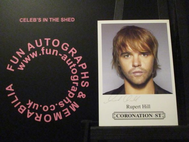 Rupert Hill (Jamie Baldwin) Original Coronation Street Pre-Print Cast Card