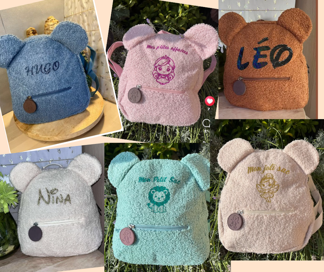 SAC OURSON  AVEC PRENOM  