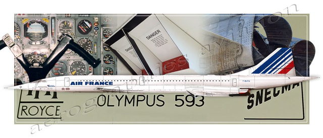 Tirage papier TN 19 Concorde fond photo