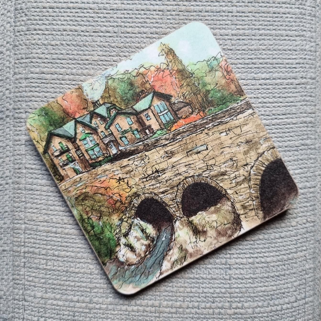 Betws-y-Coed Pont-y-Pair coaster 