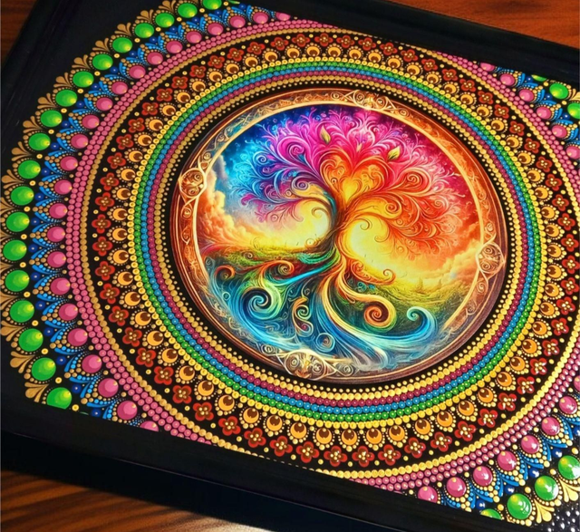 Décoration Murale Tableau Arbre de vie