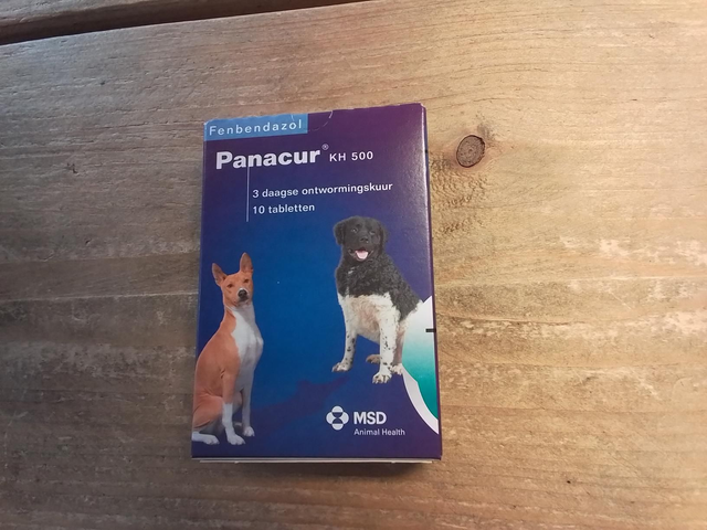 Wormenkuur grote hond/kat 500 mg