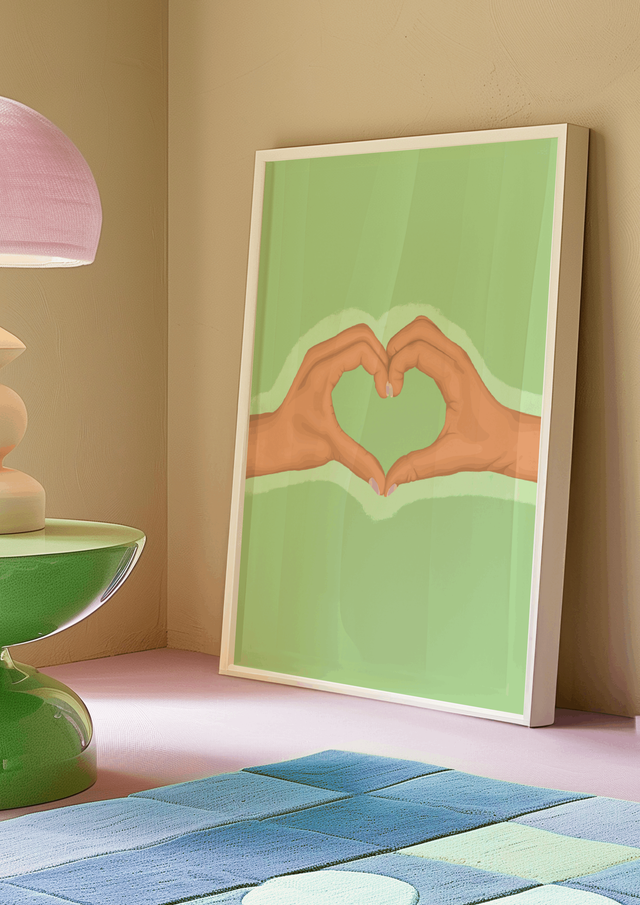 Heart Hands - (light skin tone) - Print