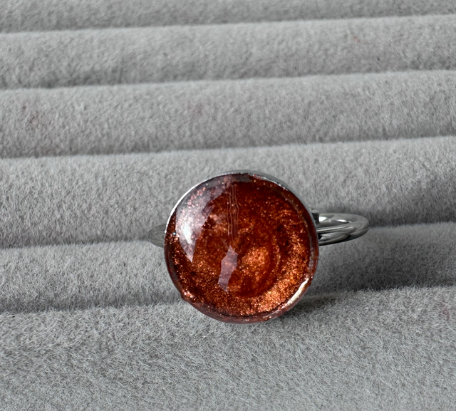 Bronze glimmer silver Ring