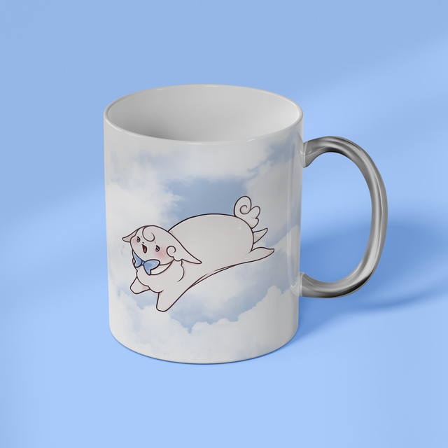 Mug à anse argentée LAPINUAGE
