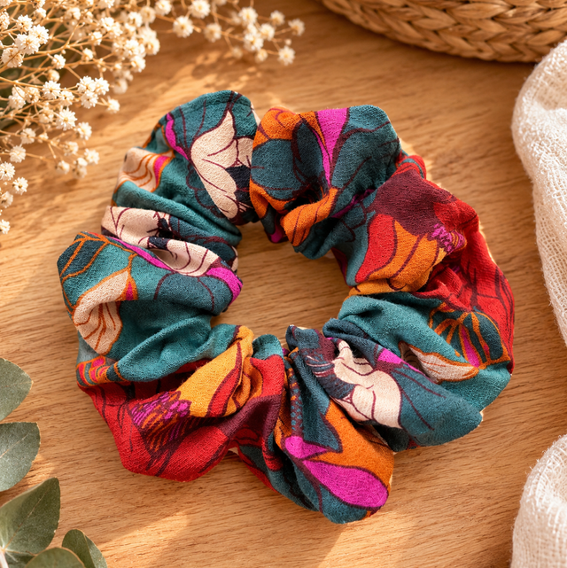 Chouchou en tissu – Jardin d'automne