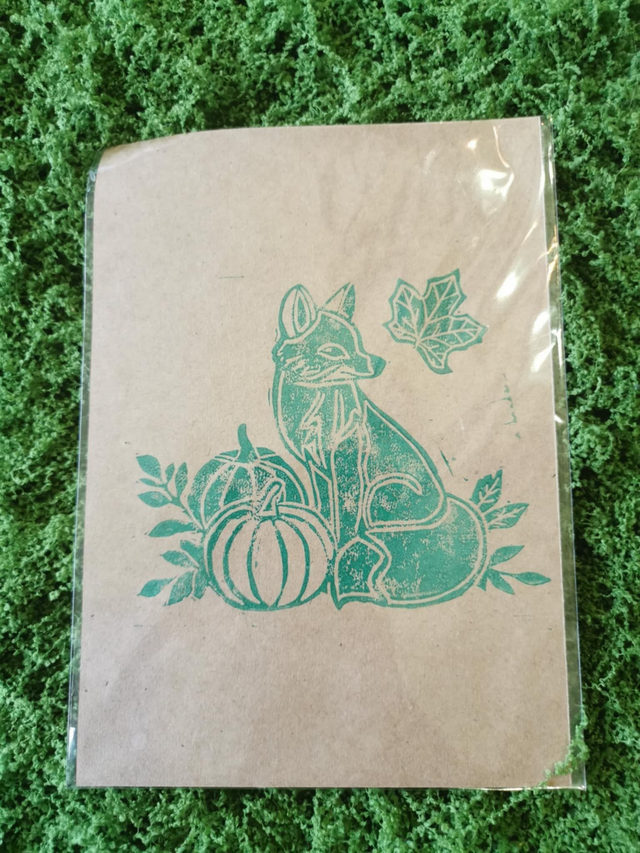 Renard &amp; courges verts 