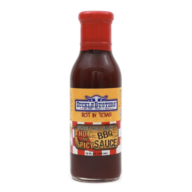 SuckleBusters Hot & Spicy BBQ Sauce 12oz