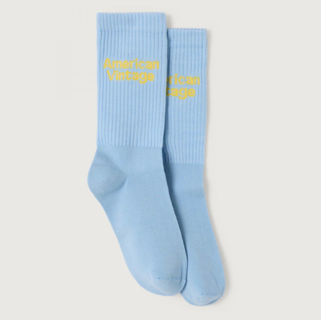 American Vintage Unisex Clypsun Socks Sky Blue