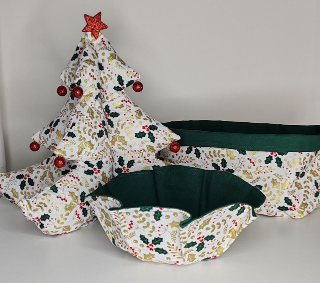 Coffret déco de table Noël blanc 