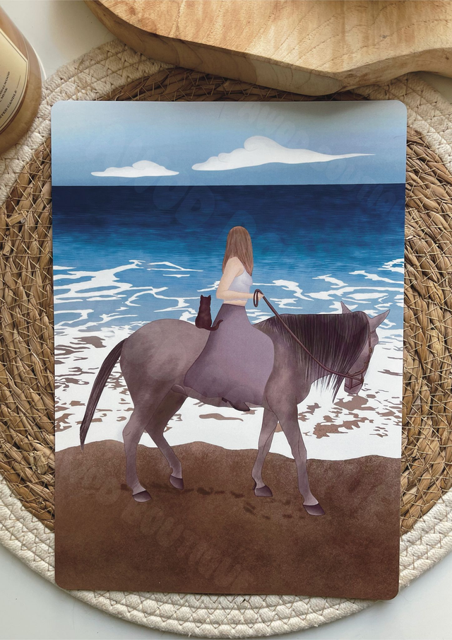 Illustration A4 - Balade à cheval