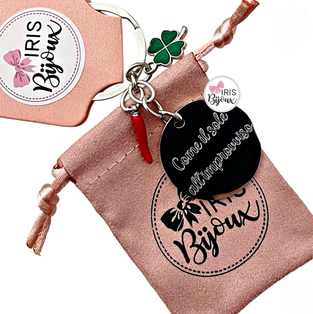 Portachiavi personalizzato tondo