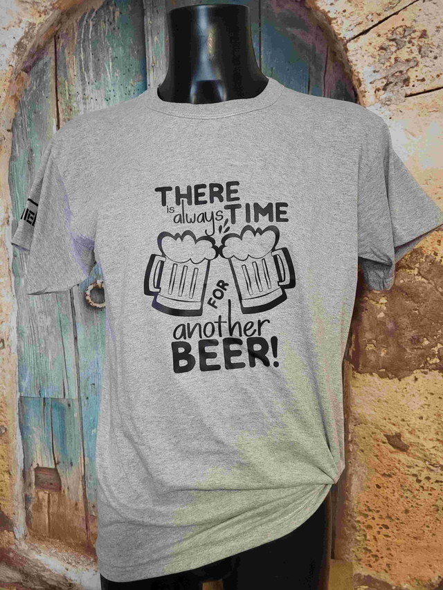 T-SHIRT GRIS HOMME 2XL (BZ24) TIME BEER