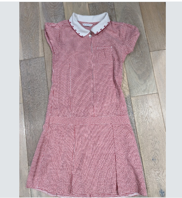 Preloved red and white summer dress