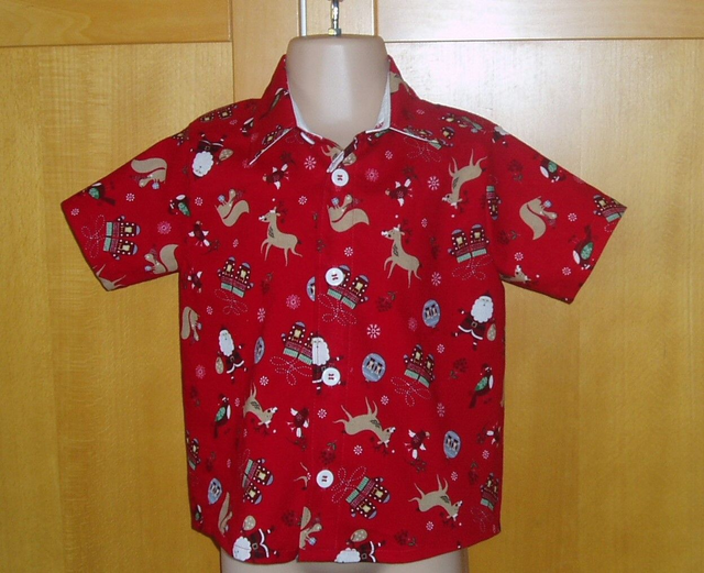 Xmas shirt - 18 mth (86 cm).   Red 