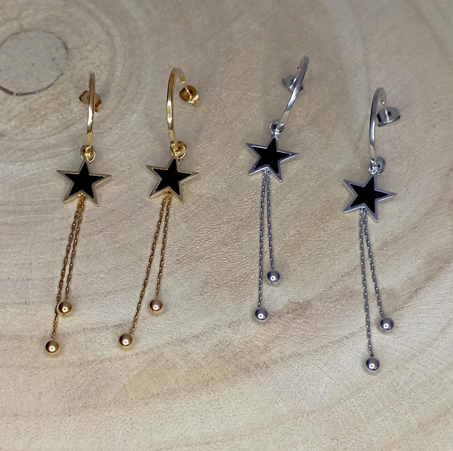 Boucles d'oreilles étoile 