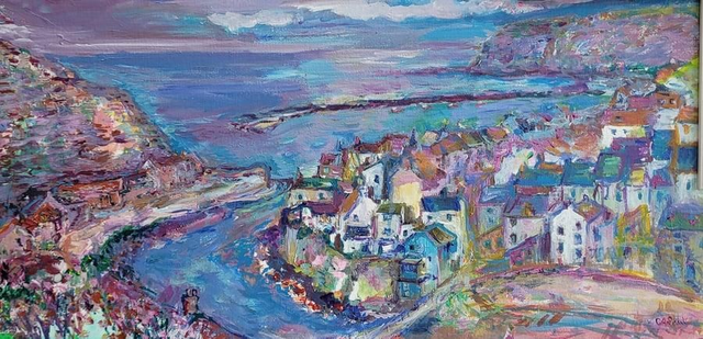 Dreams of Staithes art print 190 x 340 mms