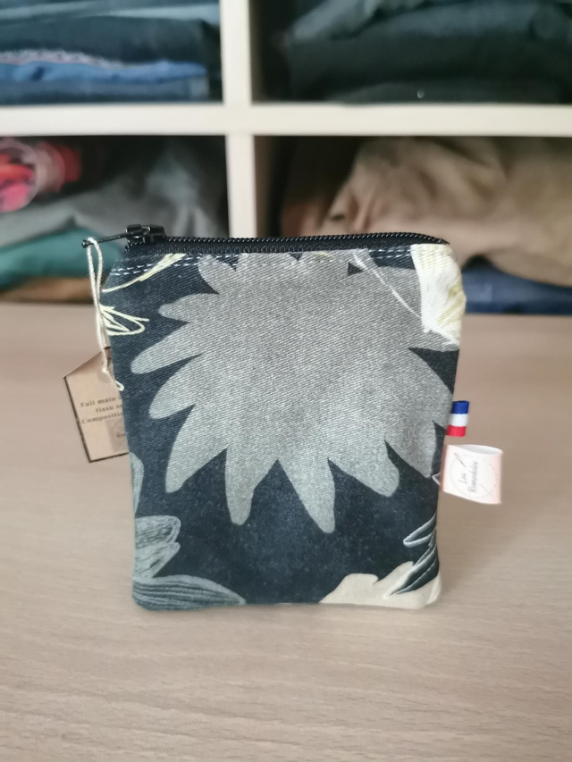 Petite trousse en tissu recyclé 