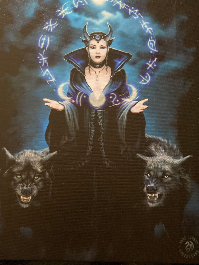Anne Stokes &quot;Moon Witch&quot; Canvas