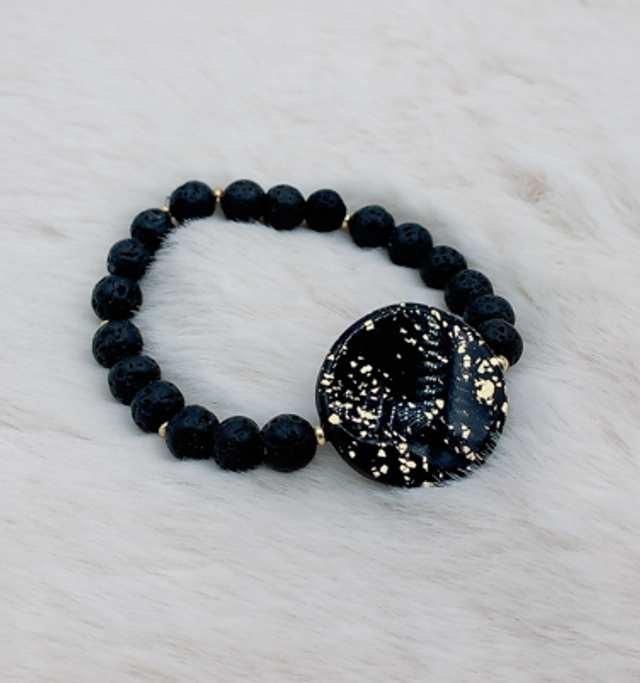 Bracelet "Eclat Naturelle" et Pierre de Lave