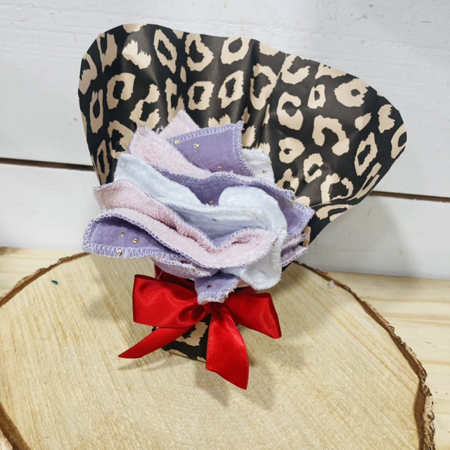 Bouquet de 5 lingettes bambou 