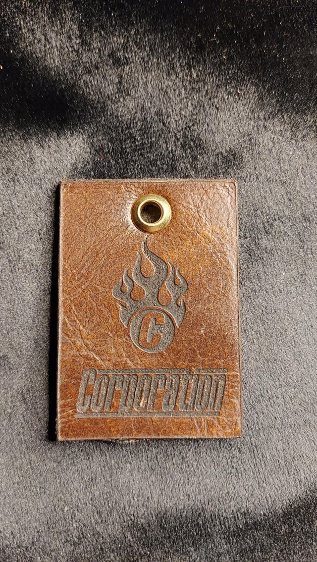 055 / 100 2nd Limited Edition Genuine CORP SOFA Leather Keyring