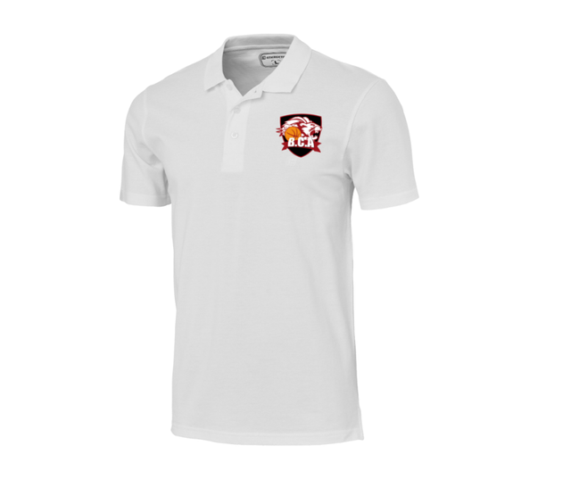 Polo blanc BCA (logo brodé)
