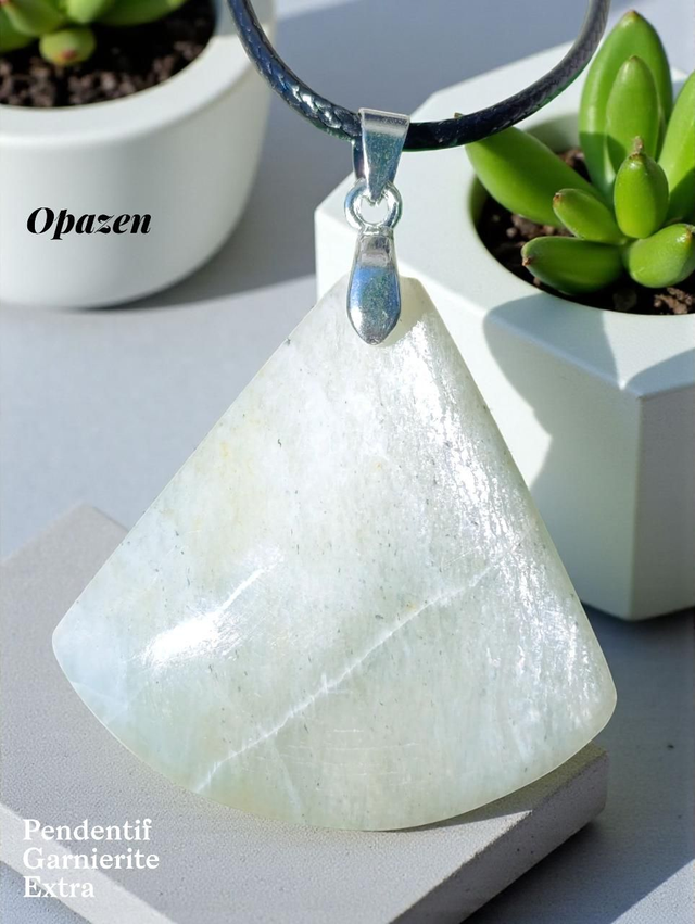 Pendentif Garnierite extra 