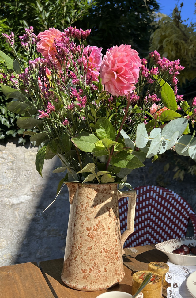 PERSE- Grand pichet Sarreguemines - Terre de Fer