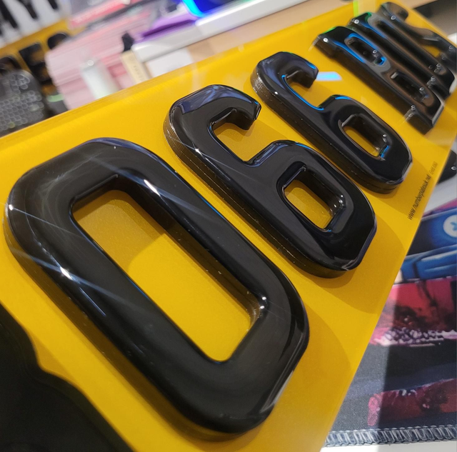 6mm Black 4D with Black Gel