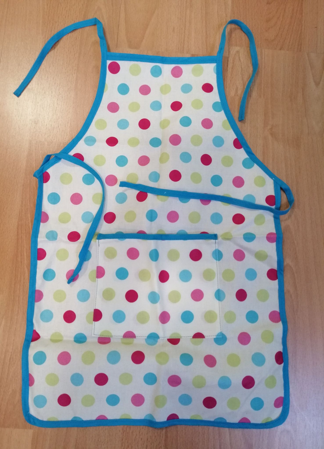 Tablier enfant en coton enduit