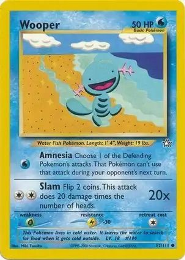 Wooper - 082/111 (Neo Genesis Unlimited)