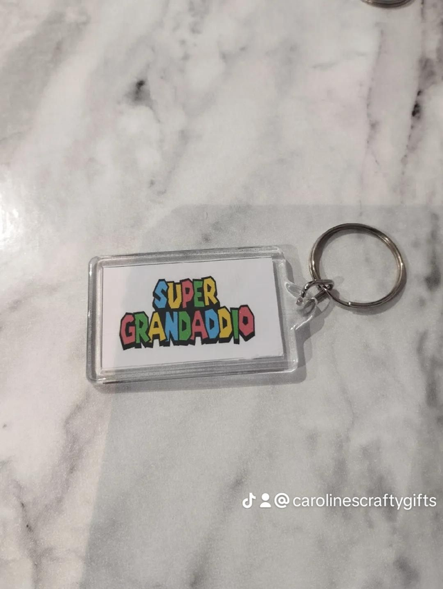 Father's day acrylic keyring 