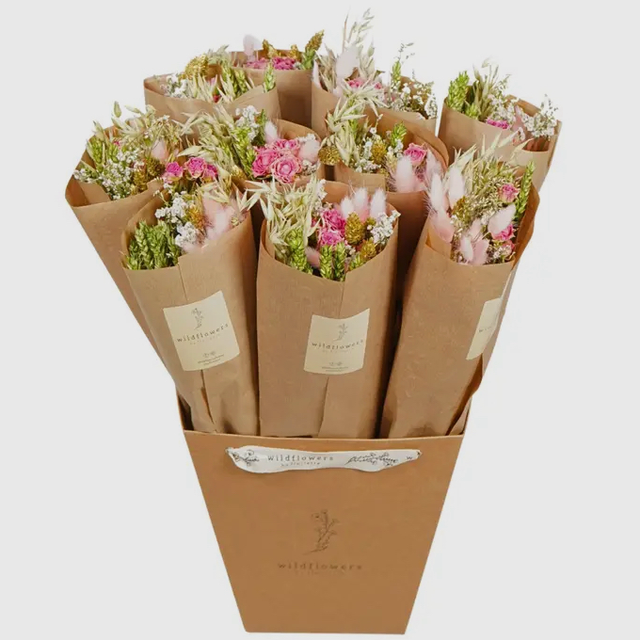 Dried Flowers - Pink Elegance Bouquet Small 