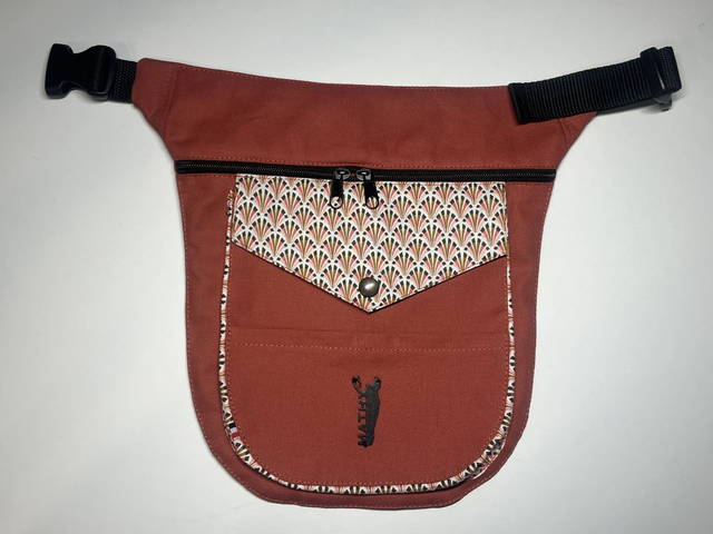 Grande pochette - Rose (géométrique)