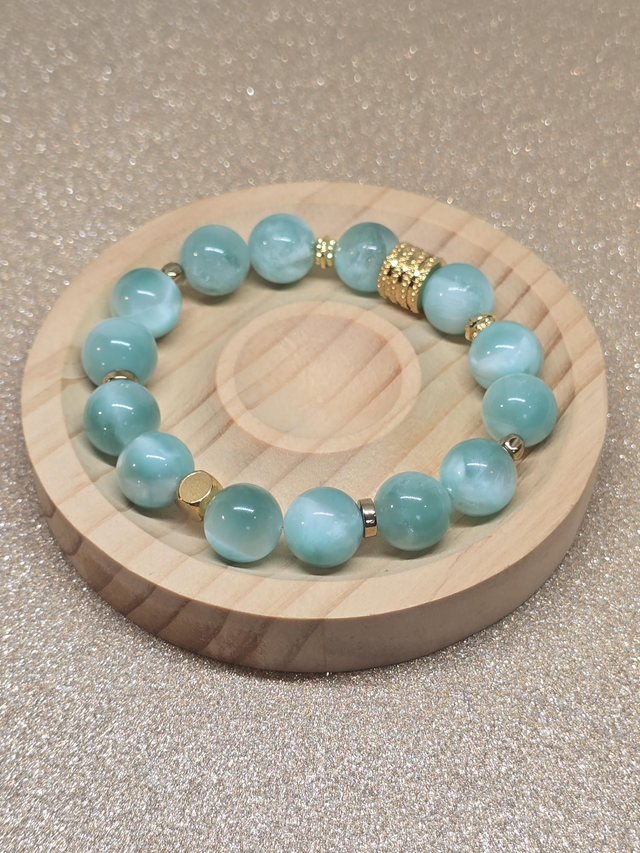 Bracelet Garniérite XL en 1,2 cm