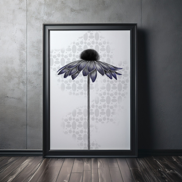 PURPLE FLOWER - A3 Art Print