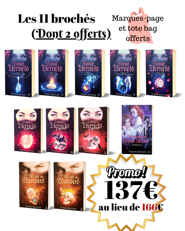 Box 11 tomes de l'univers SANGS ETERNELS