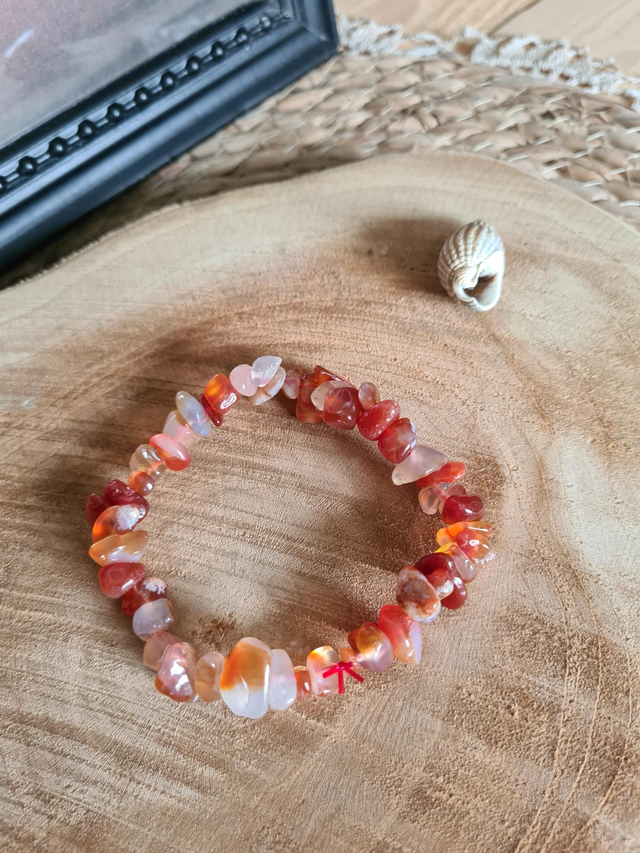 Bracelet baroque Cornaline 