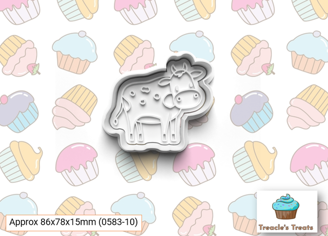 Cow Fondant/cookie stamp with cutter