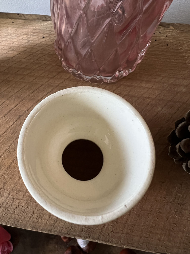 COQUETIER OISEAUX 1 - Coquetier Diabolo aux oiseaux de la manufacture de Gien - Terre de Fer