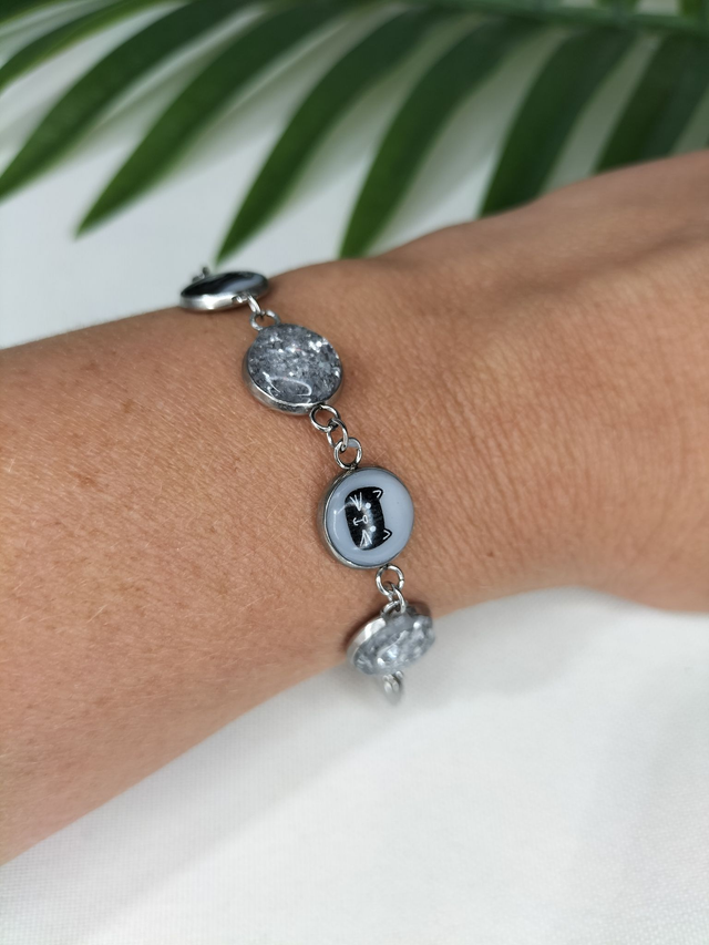 Bracelet chat noir